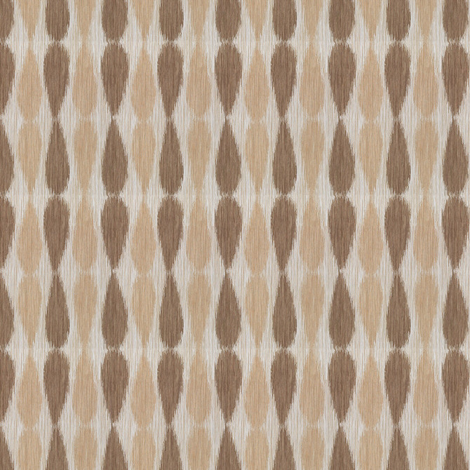 Groundworks Fabric Ikat Drops Taupe ALLEGRA HICKS II COLLECTION VISCOSE - 60%;LINEN - 26%;NYLON - 7%;POLYESTER - 7% Italy MEDIUM Horizontal: 9 and Vertical: 12 55 - My Fabric Connection -