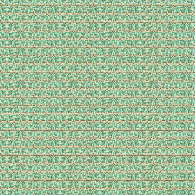 Groundworks Fabric Passage Aqua ALLEGRA HICKS GARDEN COLLECTION LINEN - 88%;NYLON - 12% Belgium HEAVY Horizontal: 1.75 and Vertical: 1.18 54 - My Fabric Connection -