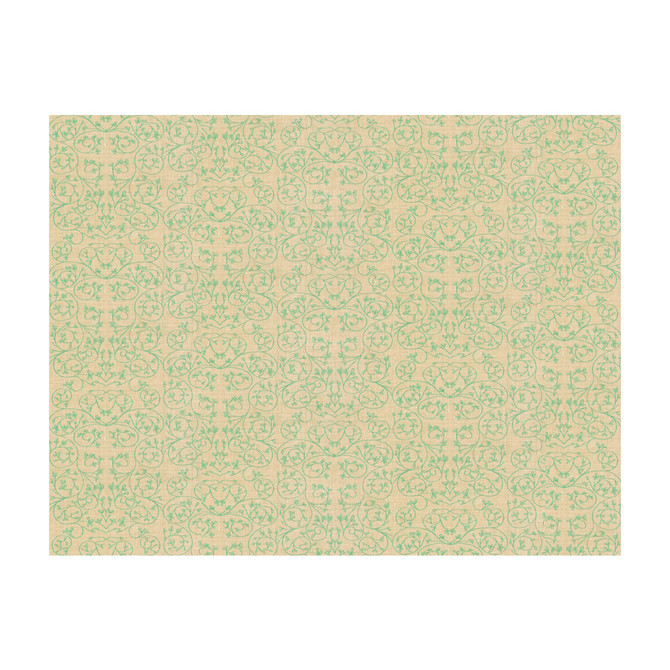Groundworks Fabric Garden Aqua ALLEGRA HICKS GARDEN COLLECTION LINEN - 88%;NYLON - 12% Belgium HEAVY Horizontal: 9.85 and Vertical: 12.61 50 - My Fabric Connection -
