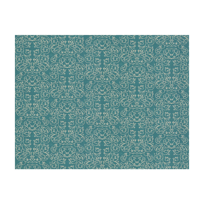 Groundworks Fabric Garden Reverse Cornflower ALLEGRA HICKS GARDEN COLLECTION LINEN - 88%;NYLON - 12% Belgium HEAVY Horizontal: 9.85 and Vertical: 12.61 50 - My Fabric Connection -