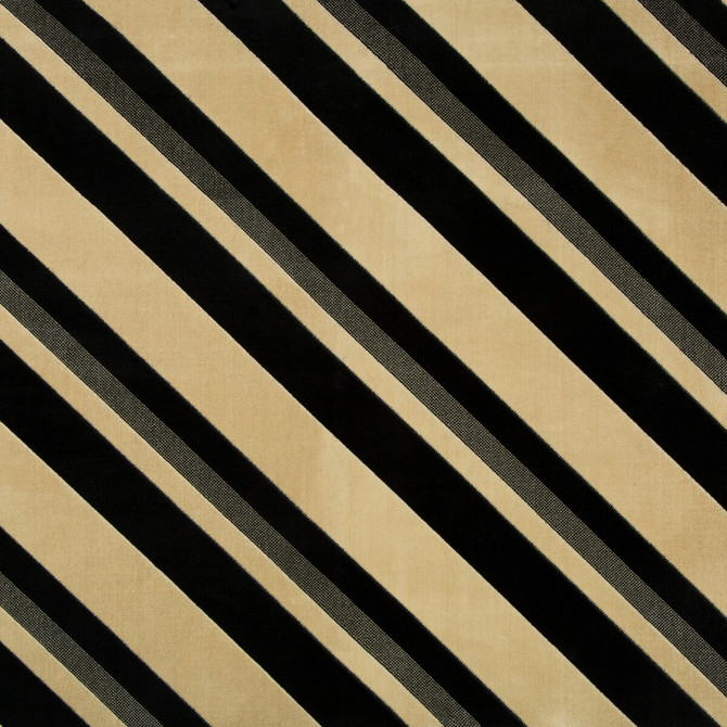 Groundworks Fabric Sereno Stripe Malt/Onyx KELLY WEARSTLER IV COTTON - 92%;POLYESTER - 8% United States HEAVY Horizontal: 13.5 and Vertical: 13.5 50.75 - My Fabric Connection -