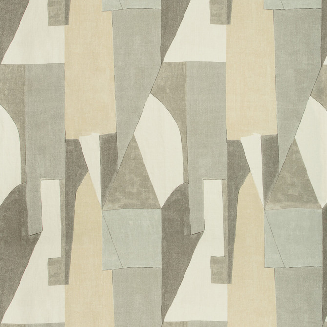 Groundworks Fabric District Alabaster KELLY WEARSTLER V LINEN - 100% Italy MEDIUM Horizontal: 26.25 and Vertical: 40 52.5 - My Fabric Connection -