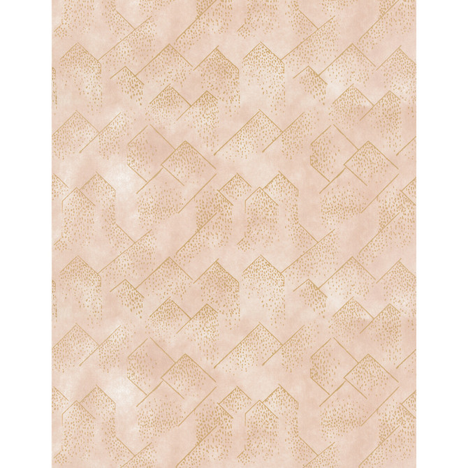 Lee Jofa Modern Wallcovering Brink Paper Blush/Gold Wallcovering CELLULOSE - 100% United States </p><p>Repeat: H: 27, V: 32.5 27 - My Fabric Connection -