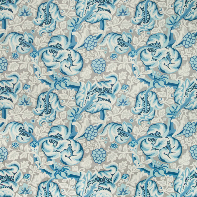 Kravet Basics Fabric Hullabaloo Atlantic BERMUDA COTTON - 90%;LINEN - 10% Pakistan MEDIUM Horizontal: 27 and Vertical: 25.25 54 - My Fabric Connection -