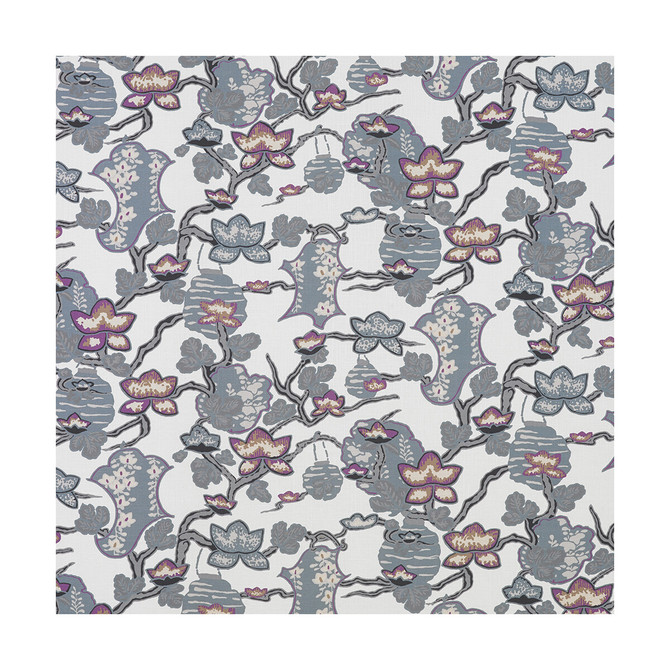 Gaston Y Daniela Fabric Maria Cobalto/Lavanda Fabric VISCOSE - 60%;LINEN - 30%;COTTON - 10% Spain HEAVY </p><p>Repeat: H: 27, V: 26.25 55 - My Fabric Connection -