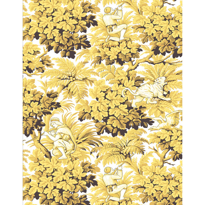 Gaston Y Daniela Wallcovering Vegacervera Wp Ocre LORENZO CASTILLO V VINYL - 100% Italy Horizontal: 0 and Vertical: 27.5 27.5 - My Fabric Connection -
