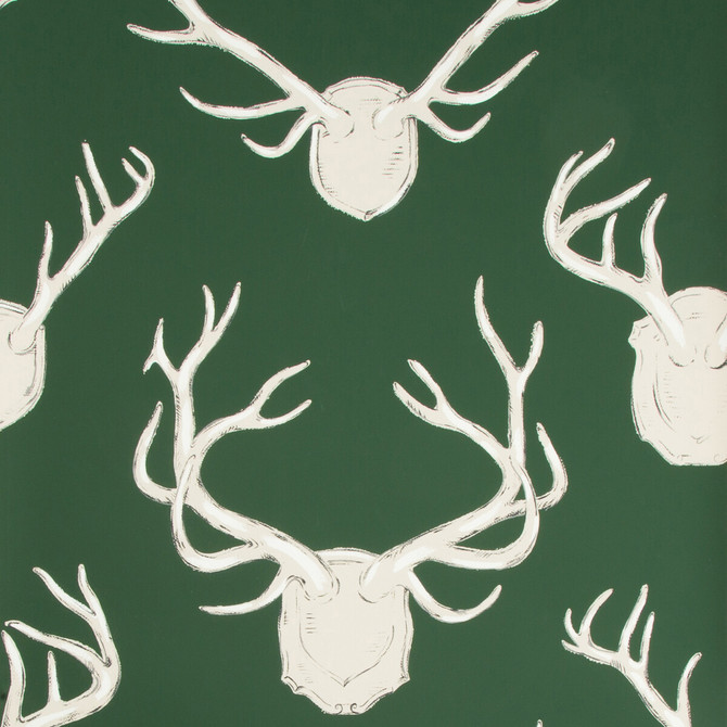Lee Jofa Wallcovering Antlers Paper Hunter LODGE II WALLPAPER PAPER - 100% United States Horizontal: 27 and Vertical: 32.25 27 - My Fabric Connection -