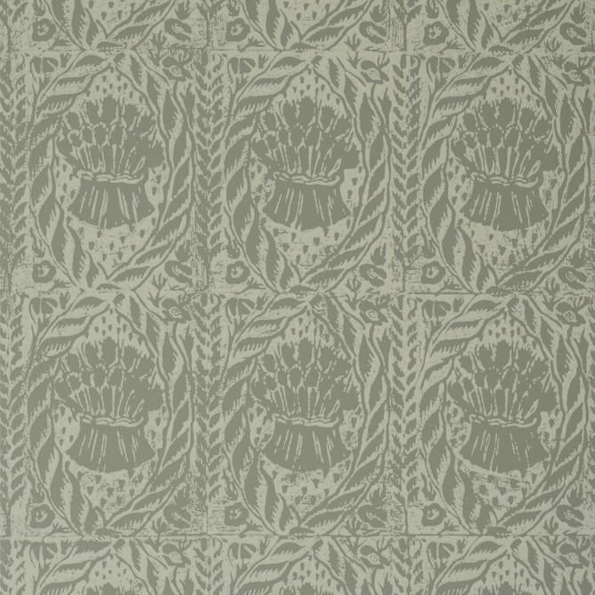 Lee Jofa Wallcovering Cornstooks Wp French Grey BLITHFIELD PAPER - 100% United Kingdom Horizontal: 20.5 and Vertical: 25 20.5 - My Fabric Connection -