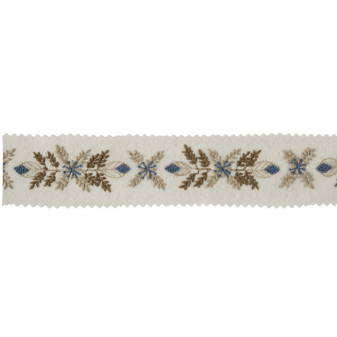 Kravet Couture Trim Edelweiss Blue Heron Trim POLYESTER - 100% India </p><p>Repeat: H: , V: 1.5 - My Fabric Connection -