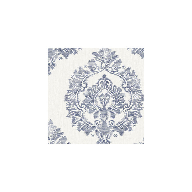 Winfield Thybony Wallcovering Damascus Indigo WINFIELD THYBONY BARCLAY LIVING IN STYLE United States Horizontal: and Vertical: 25.2 27 - My Fabric Connection -