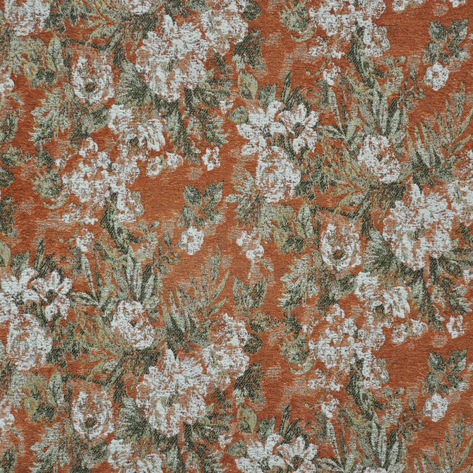 Maxwell Fabric Bayeux # 810 Zinnia Performance Wovens-Vol.Iv Boudoir 60% VISCOSE/22% COTTON 10% LINEN/8% POLYESTER TURKEY V-18"H-26.5" 54" - My Fabric Connection -
