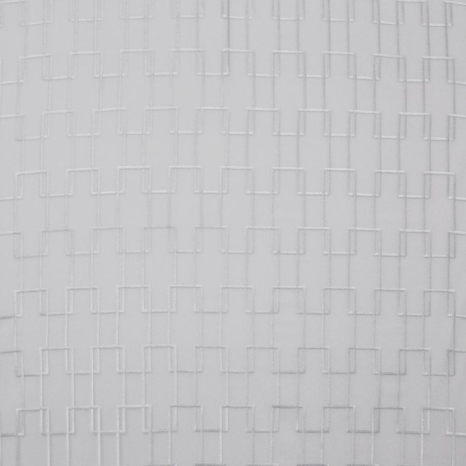Maxwell Fabric Edie # 1004 Palladium Sheer Style 100% POLYESTER TURKEY V-7"H-3.2" 118" EMB.WIDTH 105" - My Fabric Connection -