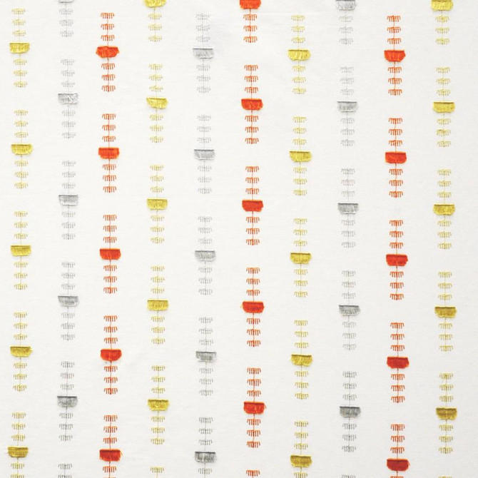 Maxwell Fabric Flag Bearer # 305 Fire Color Theory-Vol.V Sorbet 60% COTTON/17% POLYESTER 15% RAYON INDIA V-3.75"H-10.4" 54"EMB.52" - My Fabric Connection -