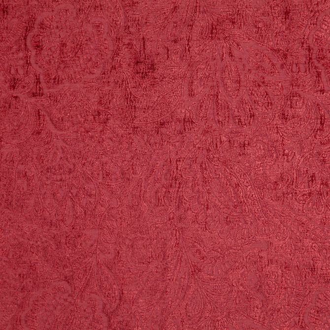 Maxwell Fabric Folie # 301 Cherry CLASSIC CHENILLES 85% POLYESTER/15% COTTON INDIA See sample </p><p>Repeat: Horizontal: 13.75" and Vertical: 13.4" 55" - My Fabric Connection -