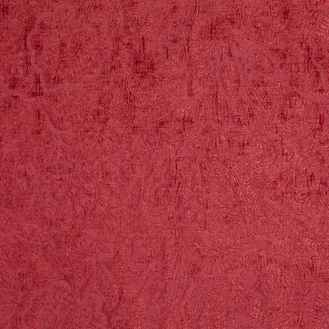 Maxwell Fabric Folie # 301 Cherry Classic Chenilles 85% POLYESTER/15% COTTON INDIA V-13.4"H-13.75" 55" - My Fabric Connection -