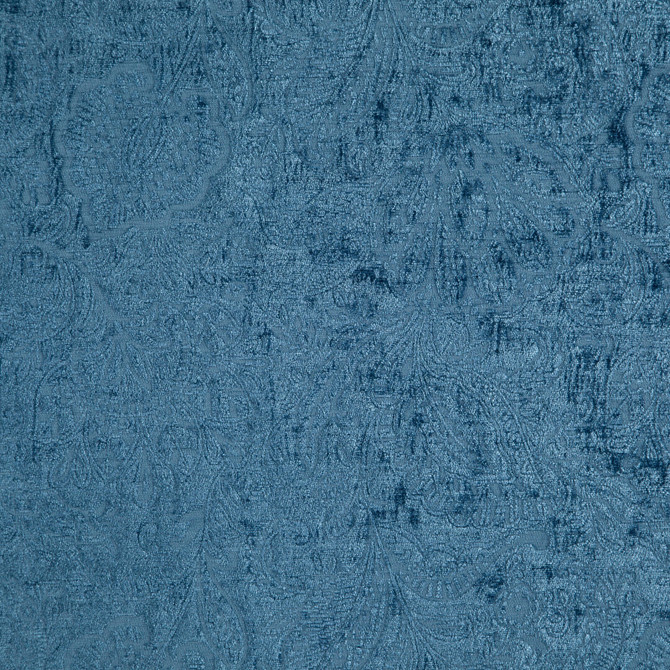 Maxwell Fabric Folie # 305 Ocean CLASSIC CHENILLES 85% POLYESTER 15% COTTON INDIA </p><p>Repeat: Horizontal: H-13.75 and Vertical: V-13.4 55" - My Fabric Connection -
