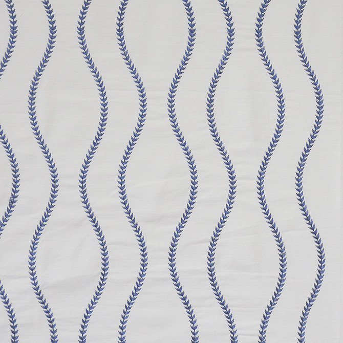 Maxwell Fabric Francoise # 106 Bluejay COLOR THEORY-VOL.II TRUE BLUE 75% COTTON/25% VISCOSE RAYON NONE INDIA V-7.5"H-8.5" 54"EMB.-51 - My Fabric Connection -