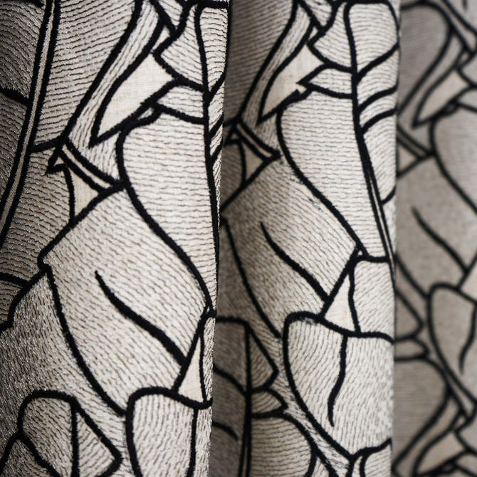JF Fabric Monstera 99Sj101 JF Studio 60% Viscose, 40% Linen India Horizontal: 9 and Vertical: 7.625 55 - My Fabric Connection -