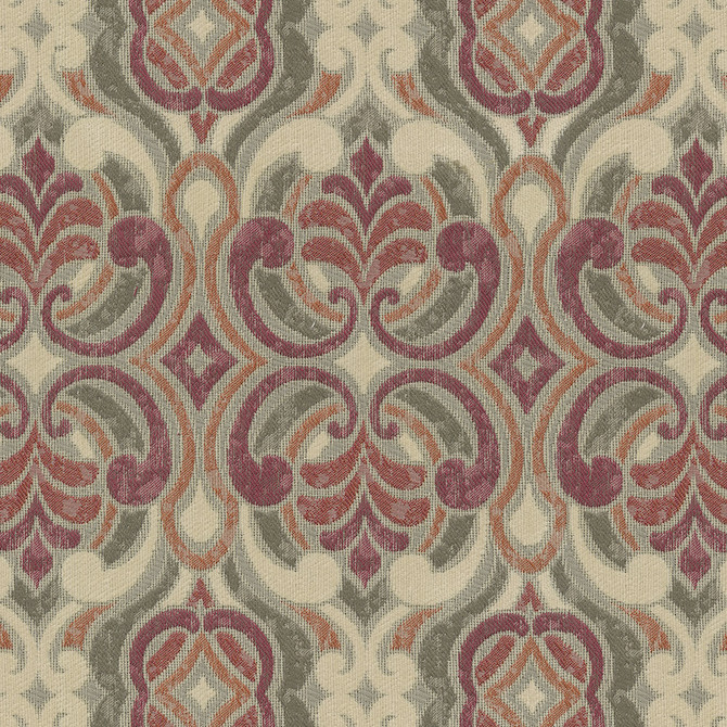 ABBEYSHEA Fabric Ogee 14 Rouge N/A 100% Polyester China 45,000 Double Rubs </p><p>Repeat: Horizontal: 14.5" (36.8 cm) Across the Roll and Vertical: 25.0" (63.5 cm) Up the Roll 56" (142 cm) - My Fabric Connection -