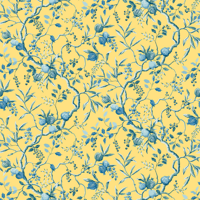 Bassett Mcnab Fabric 7425-9 Ariel BASSETT MCNAB PRINTS 100%COT ENGLAND Horizontal: 0 and Vertical: 36 54 in - My Fabric Connection -