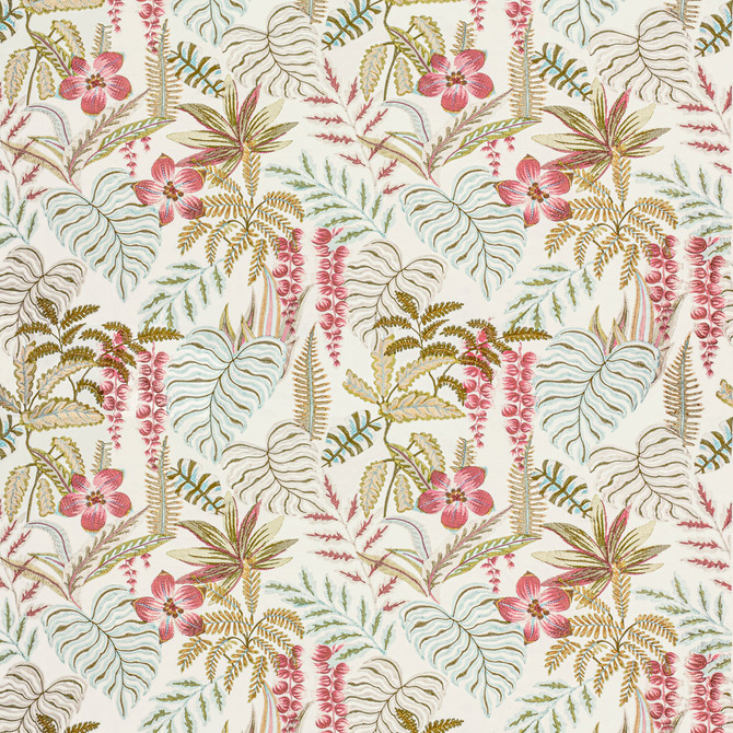 Bassett Mcnab Fabric 7806-21 Tropicale Reef Fabric 100%Cot %Vemb India </p><p>Repeat: H: 26, V: 0 52.75 in - My Fabric Connection -
