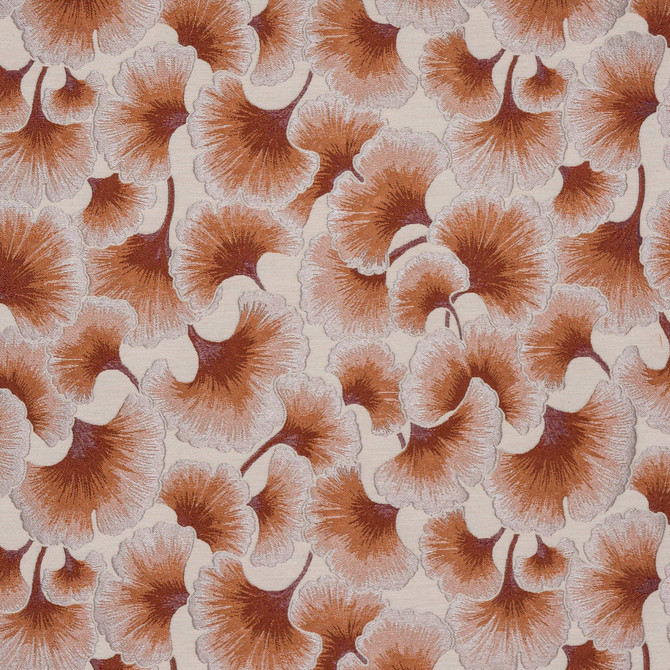 Marcus William Fabric Algiers 1 Terracotta 91%POL 9%COT INDIA Horizontal: 13.75 and Vertical: 14 54 in - My Fabric Connection -