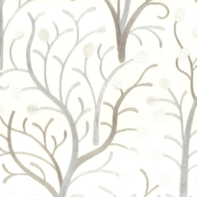 Stout Fabric Captiva 2 Pewter COMFORTABLE LIVING PLATINUM/SLATE 100%COT %BEMB INDIA Horizontal: 12.875 and Vertical: 15.5 51.5 in - My Fabric Connection -