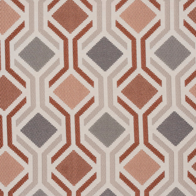 Marcus William Fabric Declamation 1 Terracotta 91%POL 9%COT INDIA MARTINDALE WEAR TEST (25 000 CIRCULAR RUBS) Horizontal: 13.75 and Vertical: 14.75 54 in - My Fabric Connection -