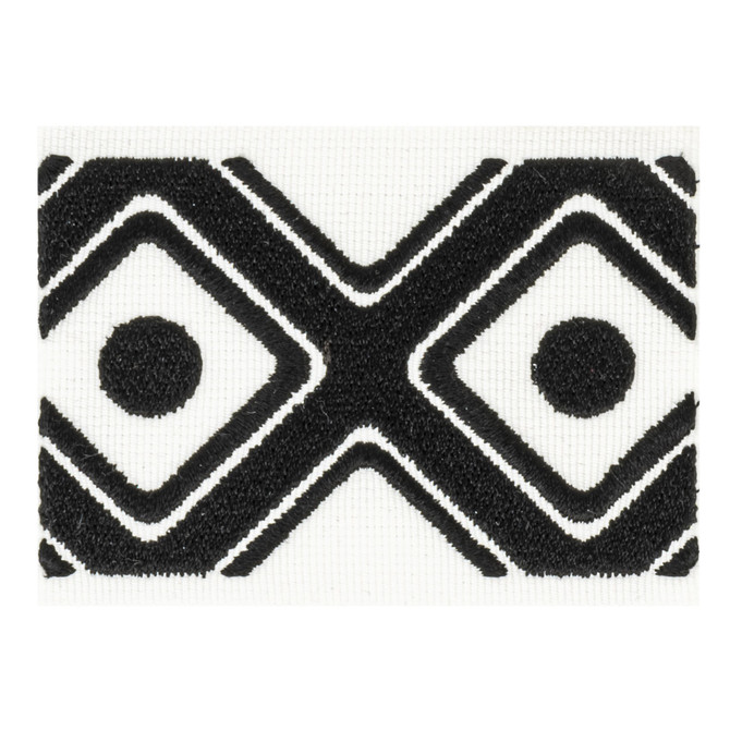 Stout Trim Hallmark 1 Onyx Trim TURKEY </p><p>Repeat: H: 2.375, V: 0.000 3.2 in - My Fabric Connection -