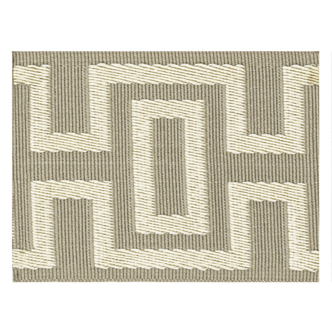 Stout Trim Haviland 1 Sandstone Trim 100%ACR TURKEY </p><p>Repeat: H: 2.375, V: 0.000 3 in - My Fabric Connection -