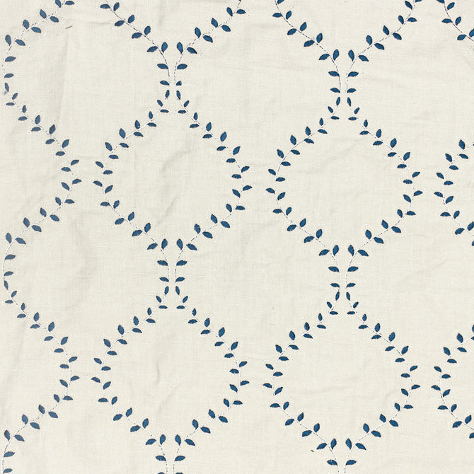 Stout Fabric Keansburg 1 Sapphire Fabric INDIA </p><p>Repeat: H: 7.000, V: 7.500 53 in - My Fabric Connection -