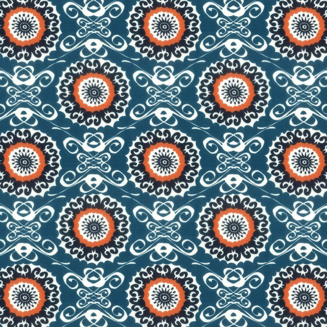 Aoc Fabric Midsummer 4 Slate LA BELLA VITA 50%COT 50%LIN USA CATB 117-2013 Horizontal: 7.75 and Vertical: 7.5 54 in - My Fabric Connection -