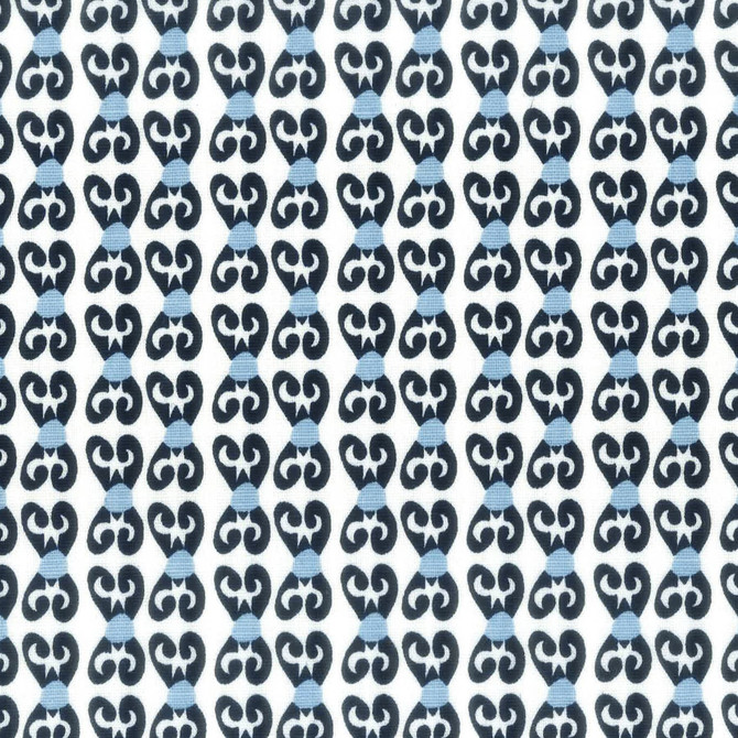 Aoc Fabric Trinket 3 Navy LA BELLA VITA 50%COT 50%LIN USA Horizontal: 1.500 and Vertical: 2.000 54 in - My Fabric Connection -