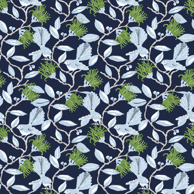Aoc Wallcovering W05Vl-1 Onlooker Navy Wallpaper Wallcovering 100%PA USA </p><p>Repeat: H: 13.500, V: 21.000 27 in - My Fabric Connection -