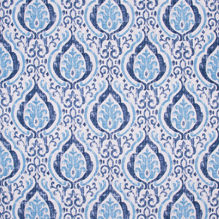 Carole Fabric Be Brave Sapphire Bluebird 100% Cotton- Soil Repellent China 18" V, 13 1/2" H HD 56" - My Fabric Connection -