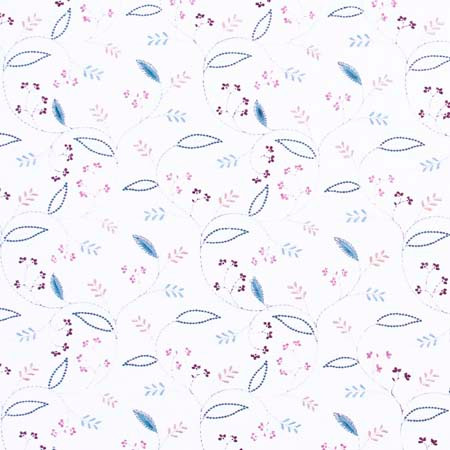 Carole Fabric Clara Lane Garden Red Sea 52% Cotton, 48% Polyester India 30,000 Wyzenbeek Double Rubs Horizontal: 10 3/8" and Vertical: 9 1/8" V 52" - My Fabric Connection -