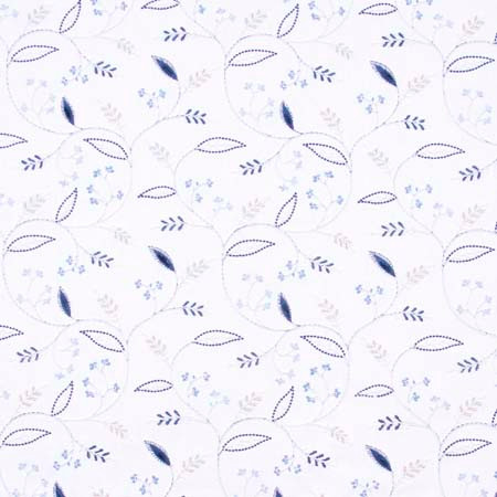 Carole Fabric Clara Lane Blue Jay Red Sea 52% Cotton, 48% Polyester India 9 1/8" V, 10 3/8" H 52" - My Fabric Connection -
