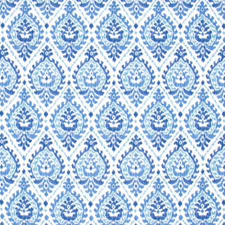 Carole Fabric Creative Spirit Denim Bluebird 100% Cotton Spain Passes 30,000 Double Rubs Wyzenbeek </p><p>Repeat: 13 1/2" V, 6 3/4"H 54" - My Fabric Connection -