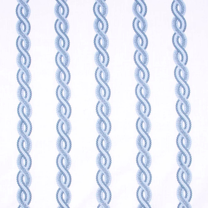 Carole Fabric Distinctive Dynamic Cornflower Red Sea 73% Cotton, 27% Polyester India 30,000 Wyzenbeek Double Rubs Horizontal: 10.875 and Vertical: 4.625 54.75 - My Fabric Connection -