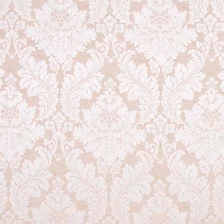 Carole Fabric Aspenwood Shell Pink Jade 66% Polyester, 34% Cotton India 27" V, 13 1/2" H HD 55.5" - My Fabric Connection -