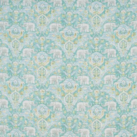 Carole Fabric Elephant Parade Caribe Jungle Safari 55% Linen, 45% Viscose-Soil Release S Korea Passes 27,000 Double Rubs Wyzenbeek Horizontal: 13 1/2" and Vertical: 13 1/2" V 54" - My Fabric Connection -