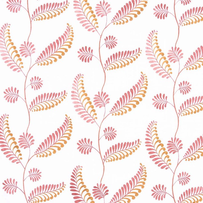 Carole Fabric Easy Breezy Sorbet Pink Jade 85% Polyester, 15% Linen India N/A Horizontal: 25 and Vertical: 15.25 50.75 - My Fabric Connection -