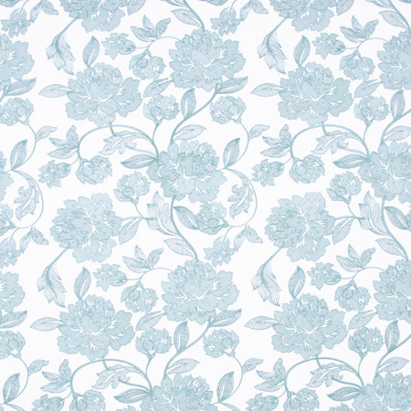 Carole Fabric Easy Summer Spa Spearmint 100% Polyester India 18 1/2" V, 17" H 51.5" - My Fabric Connection -