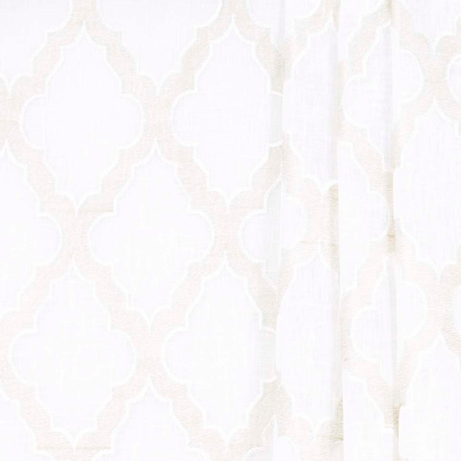 Carole Fabric Entire Story Cream Sheer Intrigue 100% Polyester India N/A Horizontal: 6 and Vertical: 9.5 51 - My Fabric Connection -