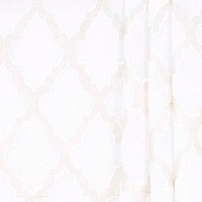 Carole Fabric Entire Story Cream Sheer Intrigue 100% Polyester India 9 1/2" V, 6" H 51" - My Fabric Connection -