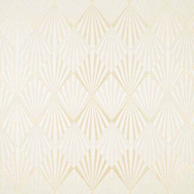 Carole Fabric Rays Of Light Pearl Birch 100% Polyester China 7" V, 18" H 55" - My Fabric Connection -