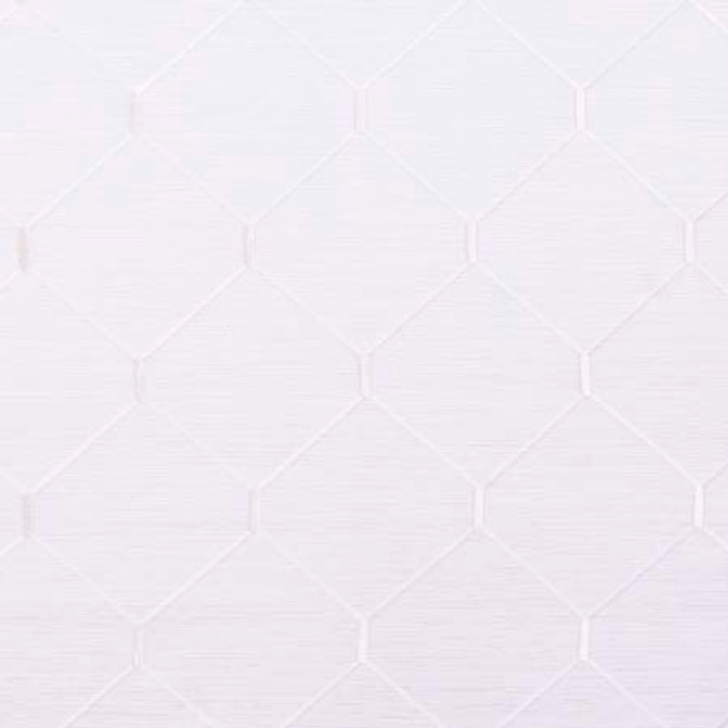 Carole Fabric Forward Thinker White Modern Edge 66% Polyester, 34% Cotton India 6 3/8" V, 6 3/8" H 53.5" - My Fabric Connection -