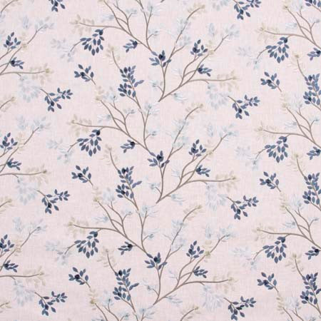 Carole Fabric Feet Above Cadet Pink Jade 52% Cotton, 48% Polyester India 9 1/8" V, 17 1/4" H 51.75" - My Fabric Connection -