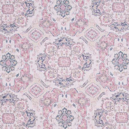 Carole Fabric Global Inspiration Rosecloud Pink Jade 89% Polyester, 11% Linen Turkey 30,000 Wyzenbeek Double Rubs Horizontal: 27" D and Vertical: 27" V 54" - My Fabric Connection -