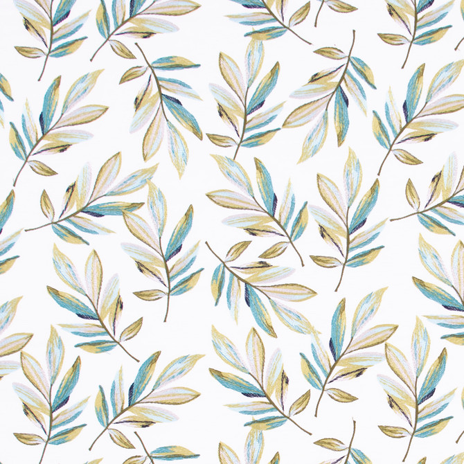 Carole Fabric In The Wind Everglade Lemongrass 76% Polyester, 24% Cotton India N/A Horizontal: 17 and Vertical: 18.875 51 - My Fabric Connection -